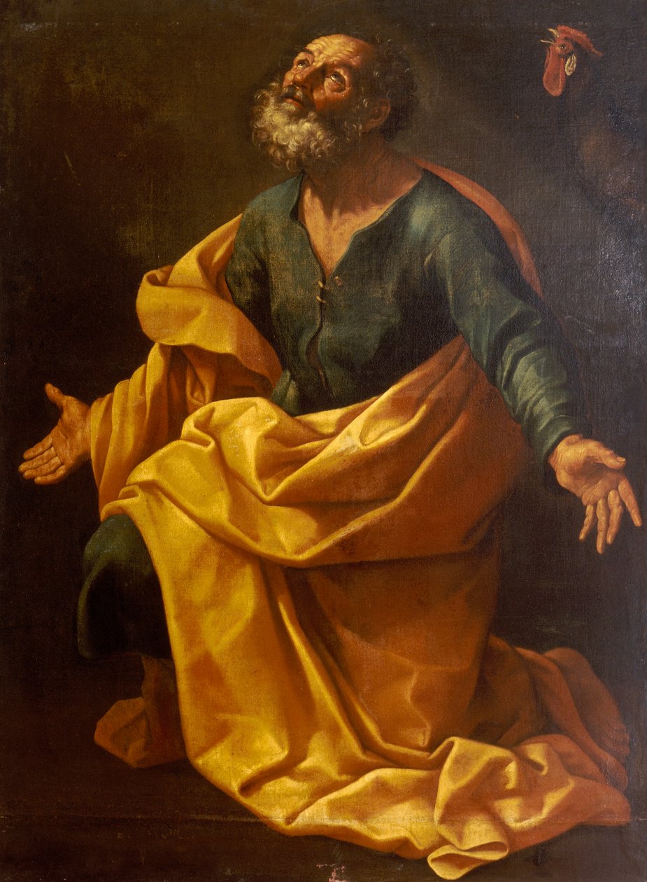 Aziz Peter dua ediyor by Guido Reni