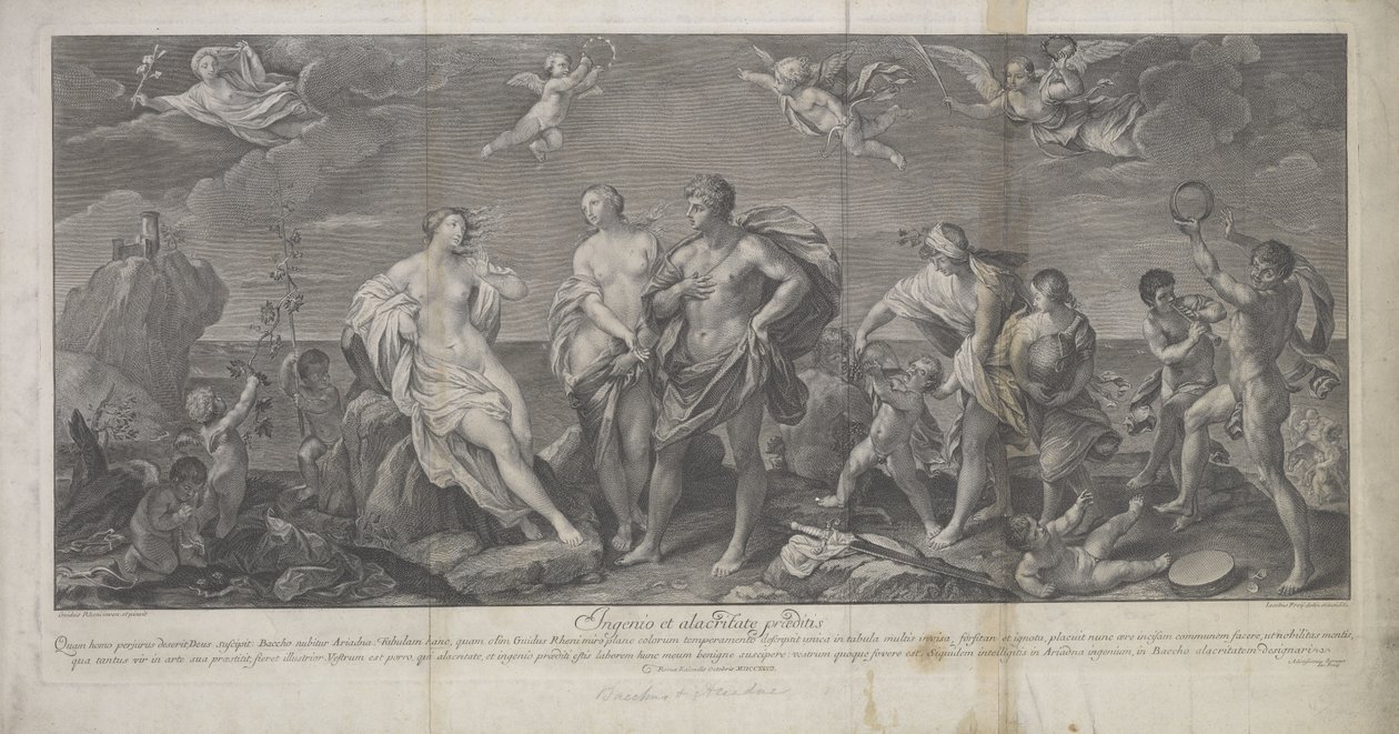 Baküs ve Ariadne by Guido (after) Reni