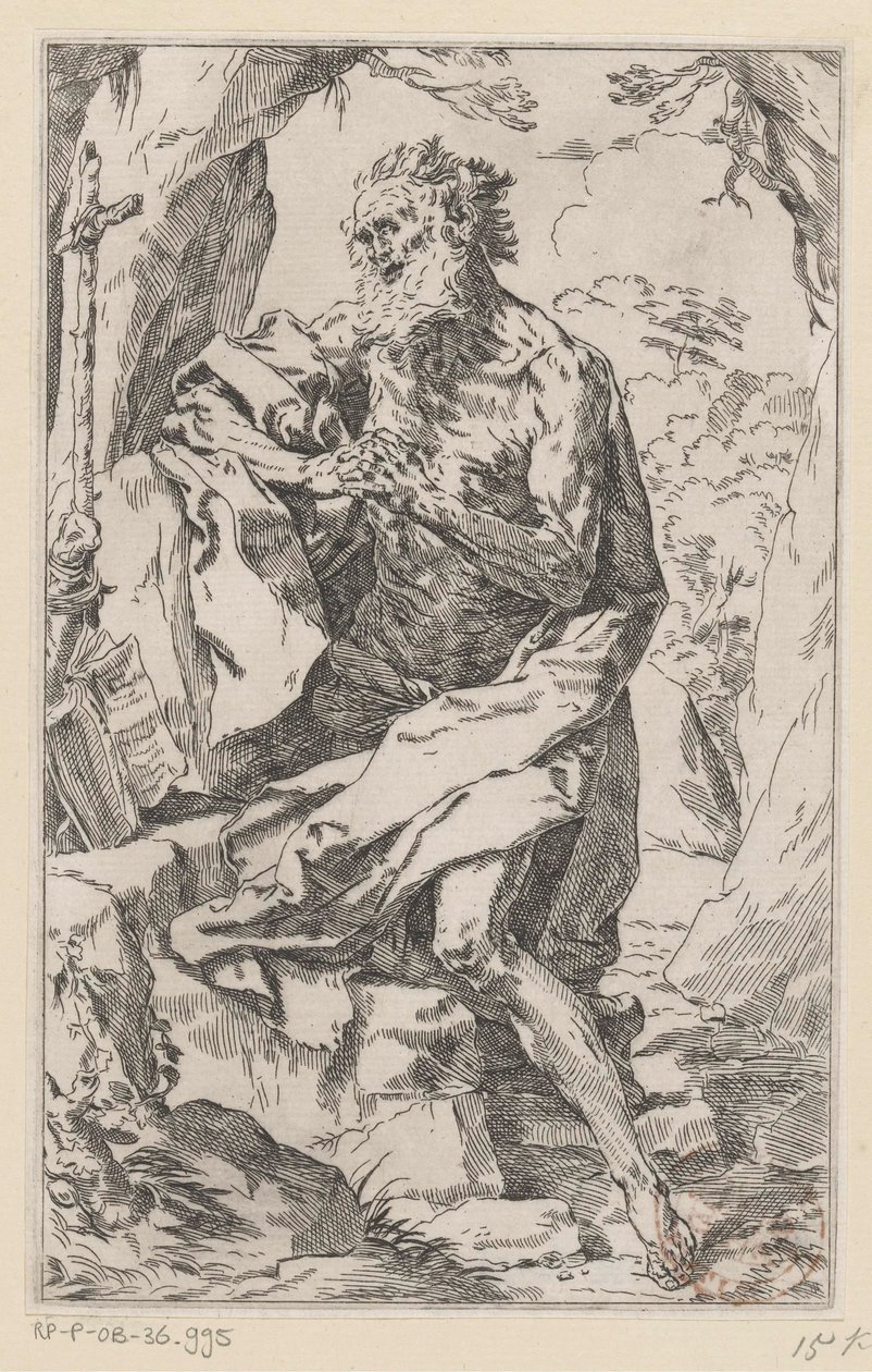 Vahşi Doğada Aziz Jerome by Guido Reni