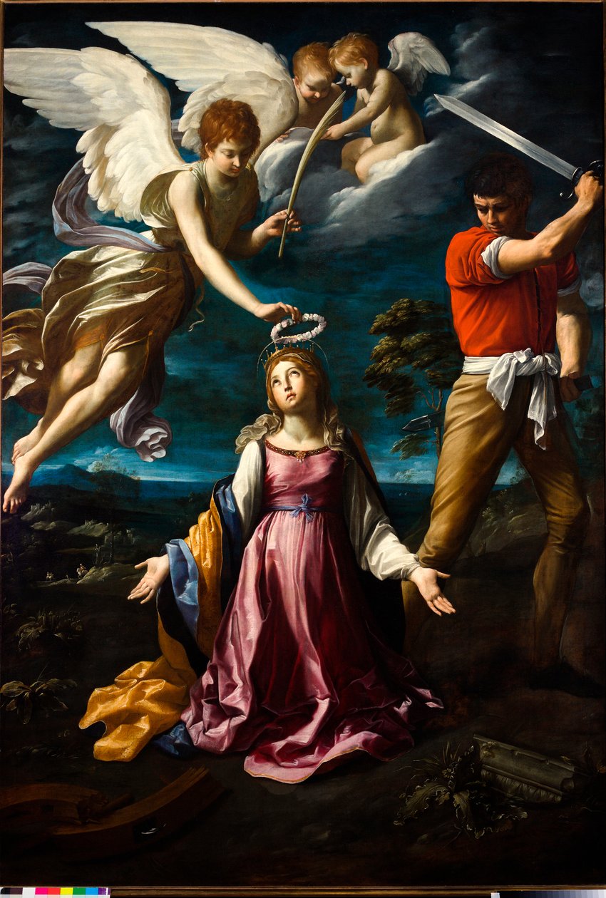 İskenderiye Aziz Catherine Şehitliği by Guido Reni