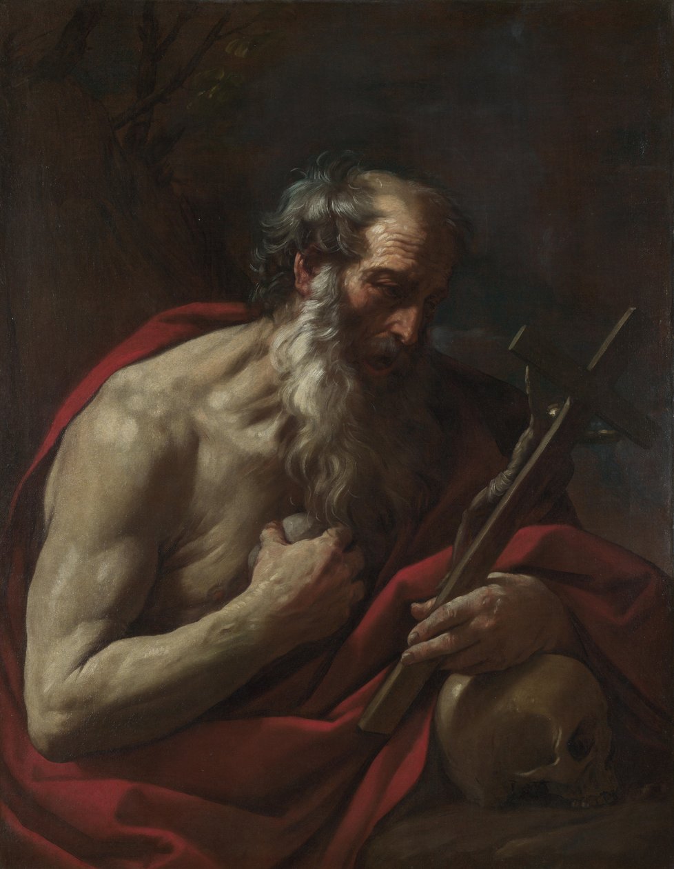 Aziz Jerome, yaklaşık 1624-1625. by Guido Reni