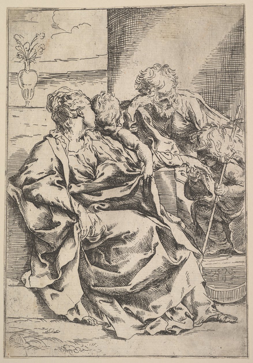 Kutsal Aile, ca. 1595-1600. by Guido Reni