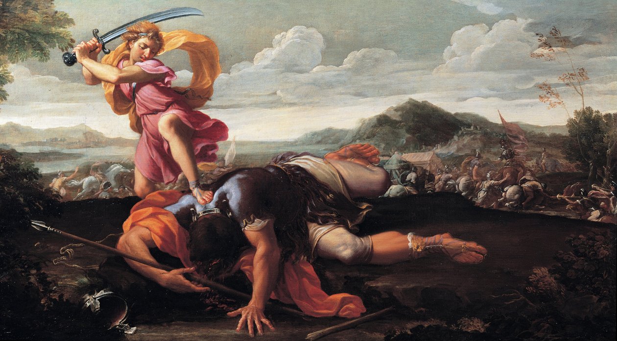 Davut ve Golyat, 1650-1660 by Guillaime Courtois