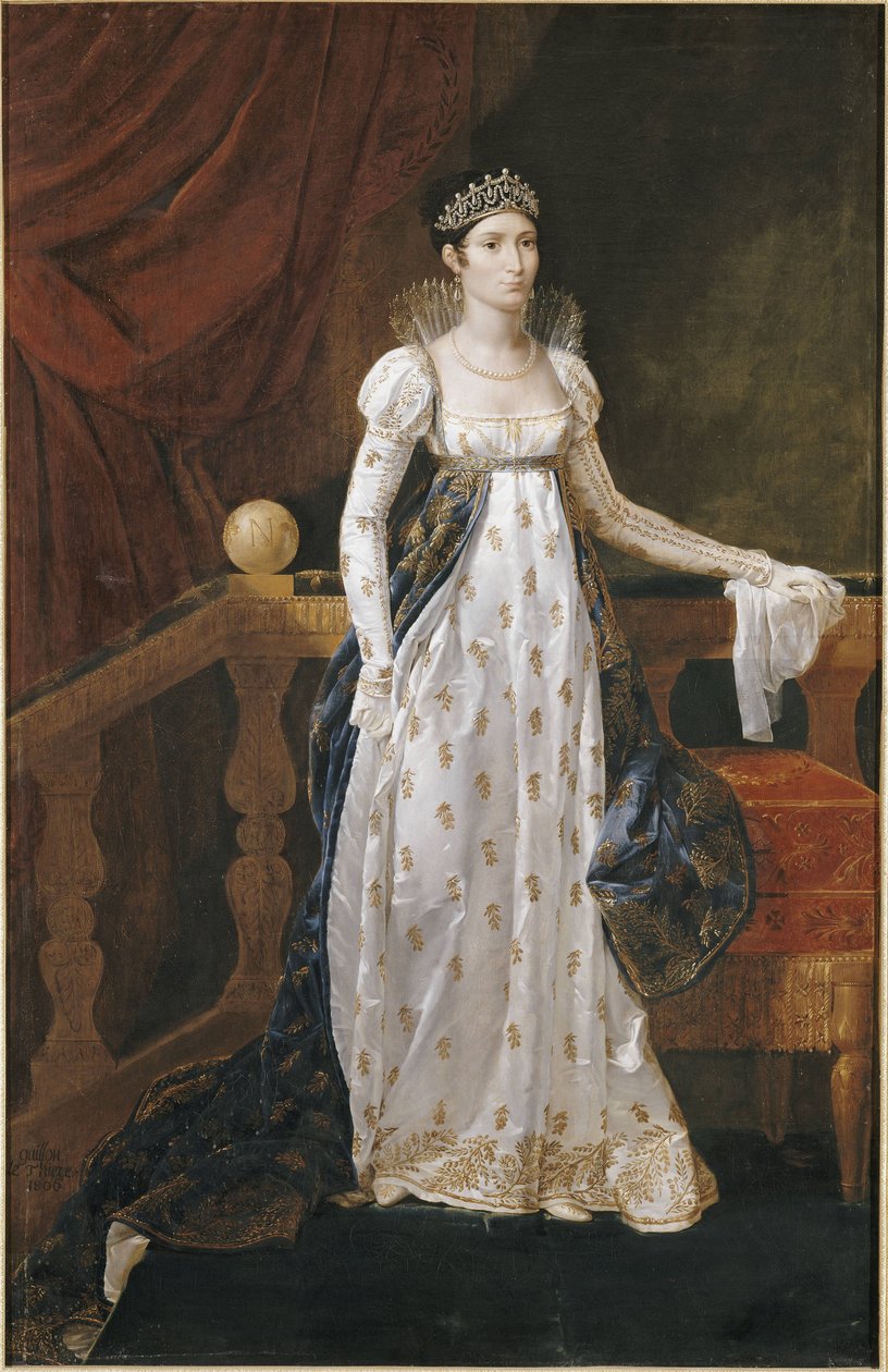 Elisa Bonaparte-Baciocchi, Toskana Büyük Düşesi by Guillaume Guillon Lethière