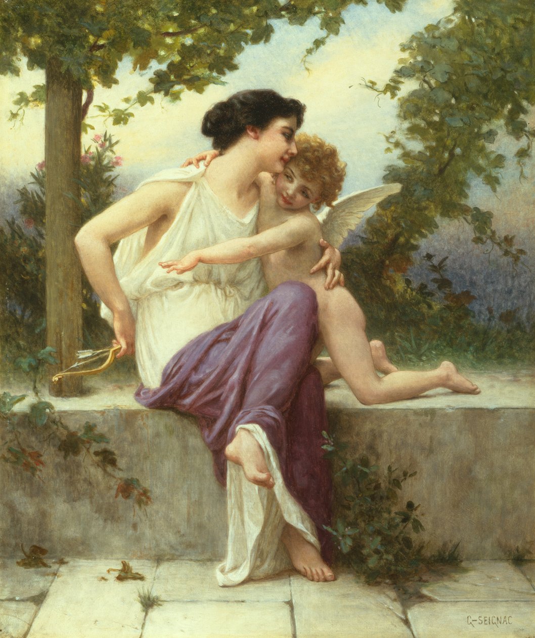 Aşkın Silahsızlandırılması (tuval üzerine yağlı boya) by Guillaume Seignac