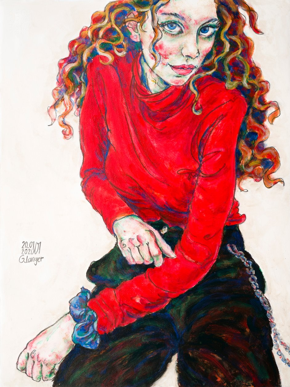 Bir Kadının Portresi, Alev by Gunter Langer