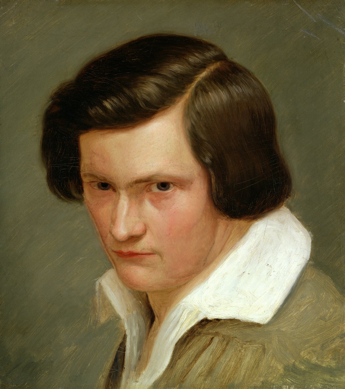 Ressam Otto Speckter (1807-71), c.1831 (karton üzerine yerleştirilmiş tuval üzerine yağlı boya) by Gunther Gensler