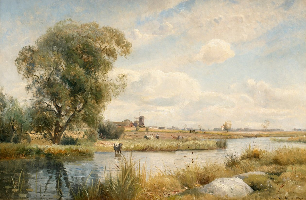 İskandinav manzarası by Gustaf Rydberg