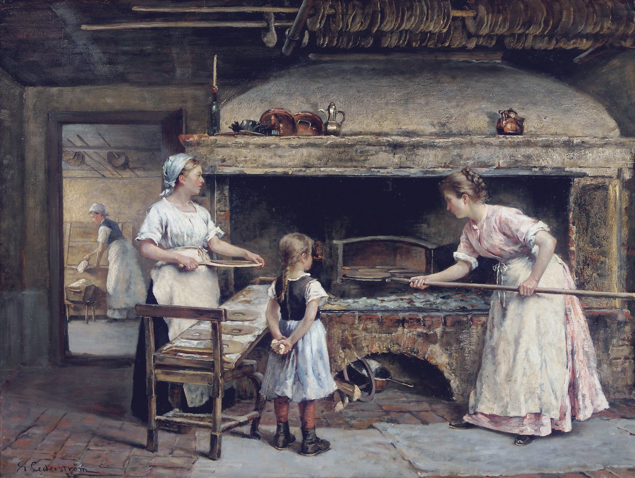 bir fırının içinde by Gustaf Olaf Cederstrom