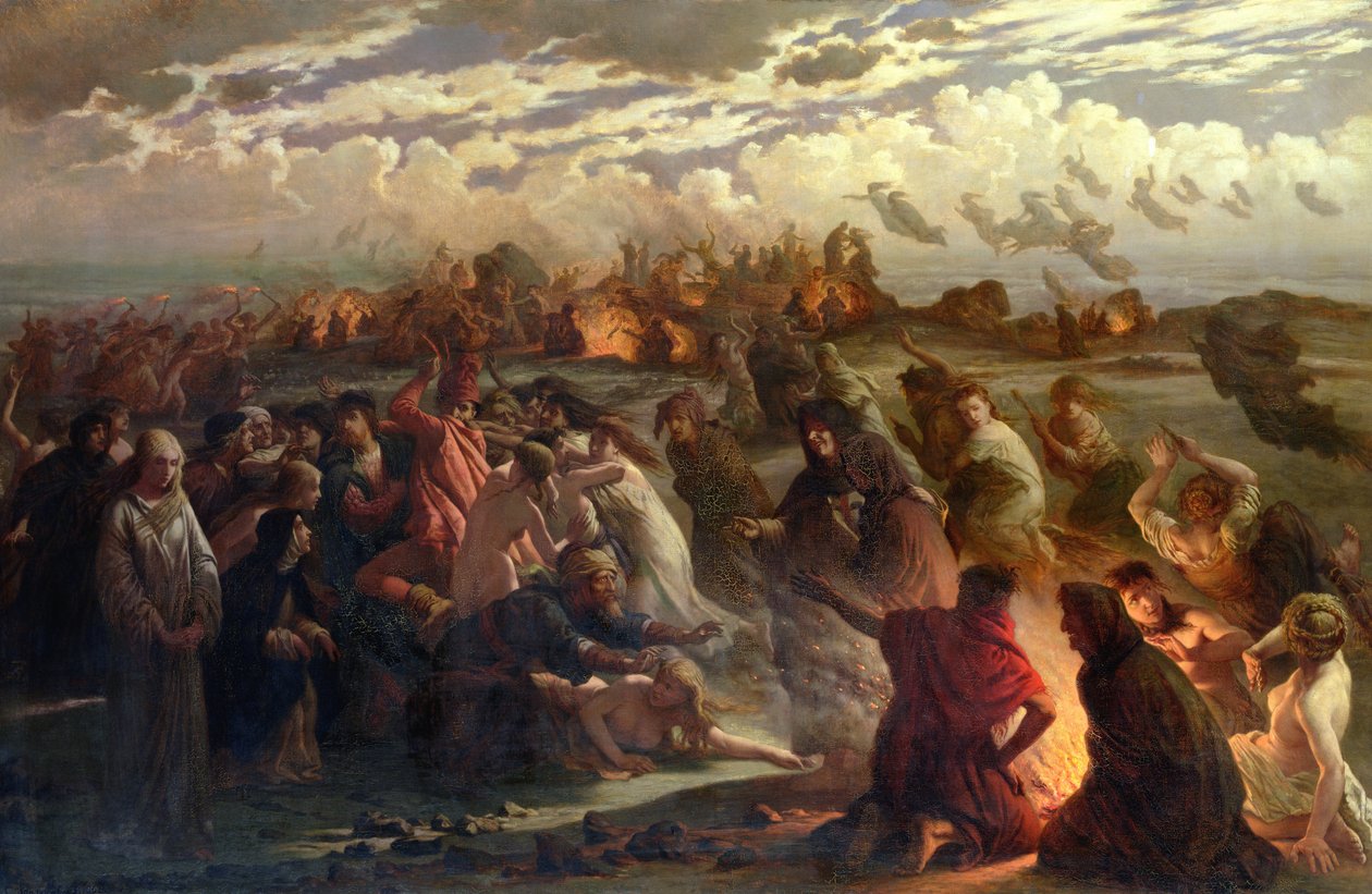Walpurghis Night, 1862  by Gustav Adolph Spangenberg
