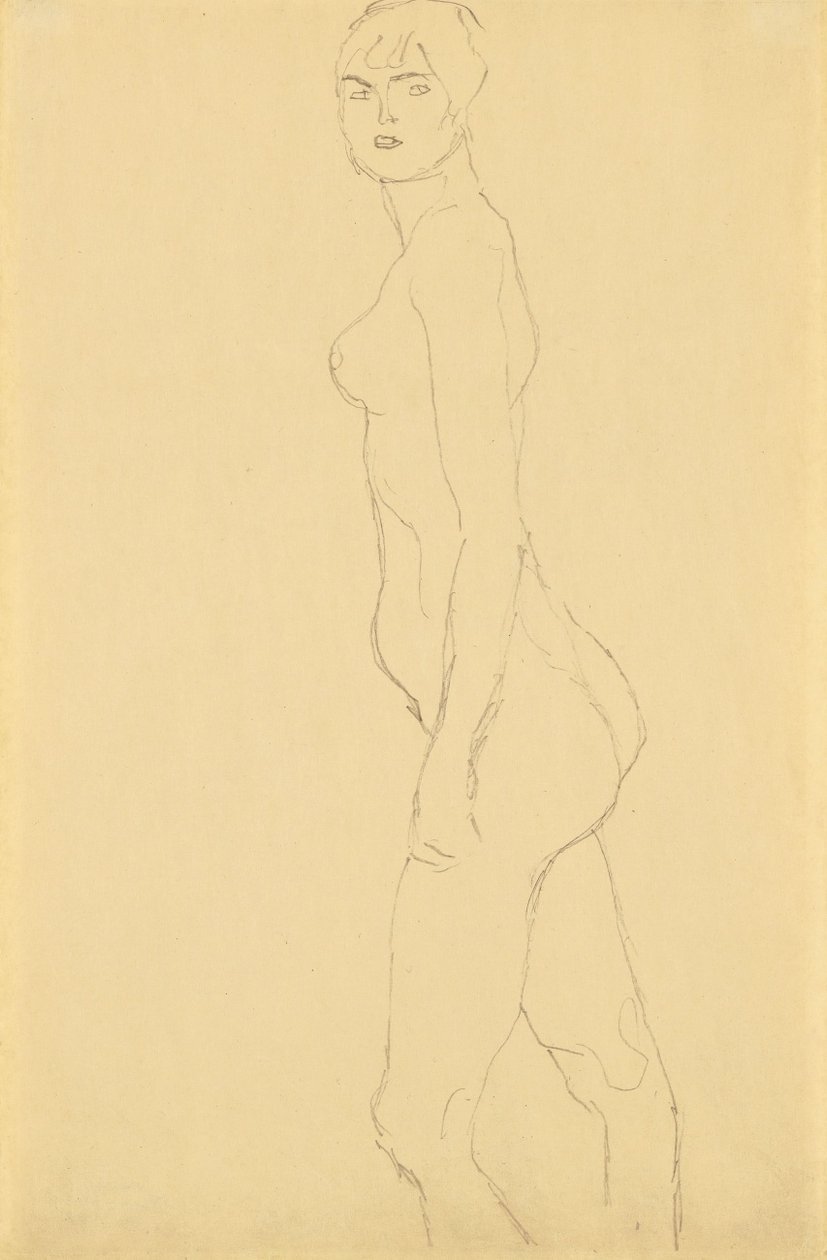 sola hareket et by Gustav Klimt