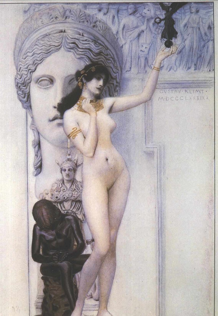 Heykel Alegori by Gustav Klimt