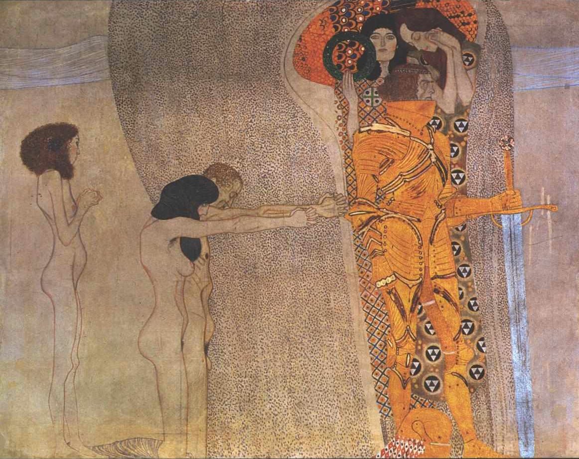 Beethovenfries - Detay by Gustav Klimt