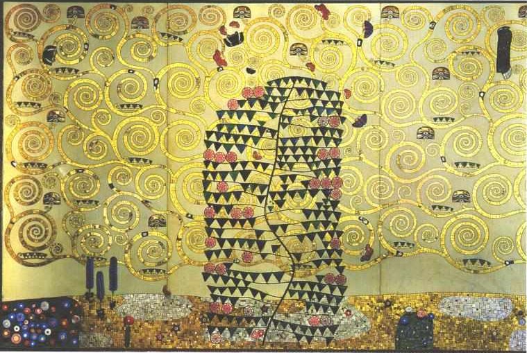 Yerine Getirme - Yerine Getirme - Stoklet friz için çalışma şablonu by Gustav Klimt