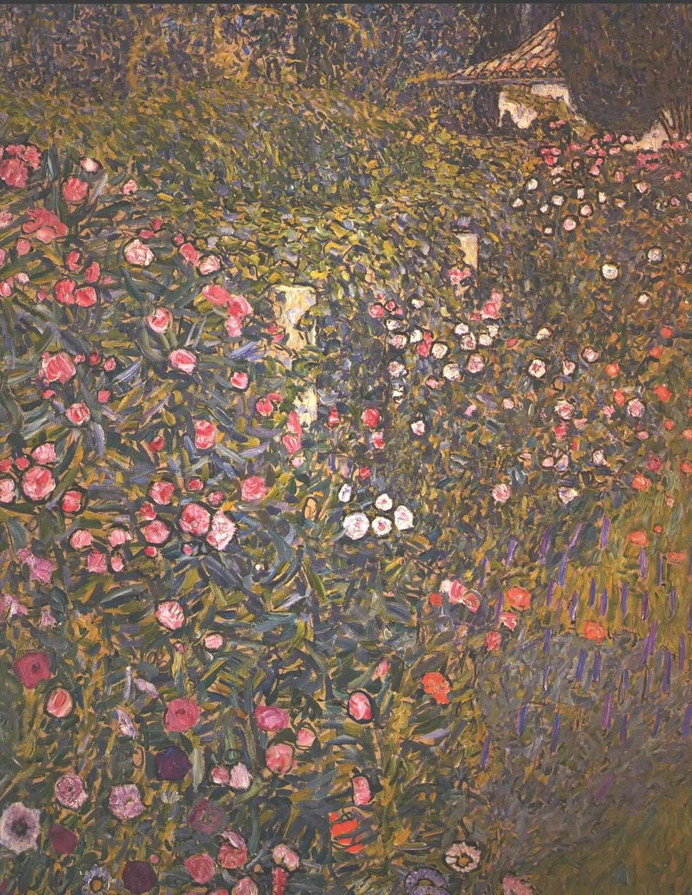 İtalyan bahçe manzarası by Gustav Klimt
