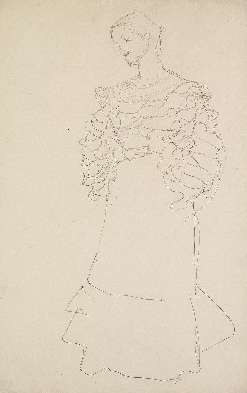 Magda Mautner-Markhof Çalışması by Gustav Klimt