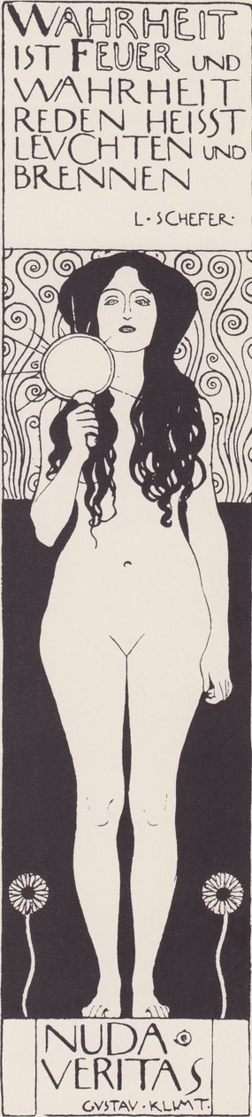 çıplak veritas by Gustav Klimt
