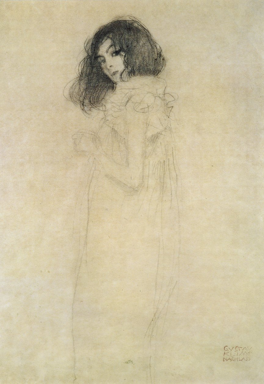 Genç bir kadının portresi, 1896-97 by Gustav Klimt