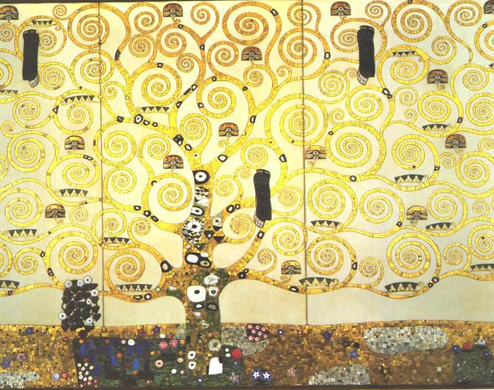 Hayat ağacı - hayat ağacı - stoclet friz için şablon by Gustav Klimt