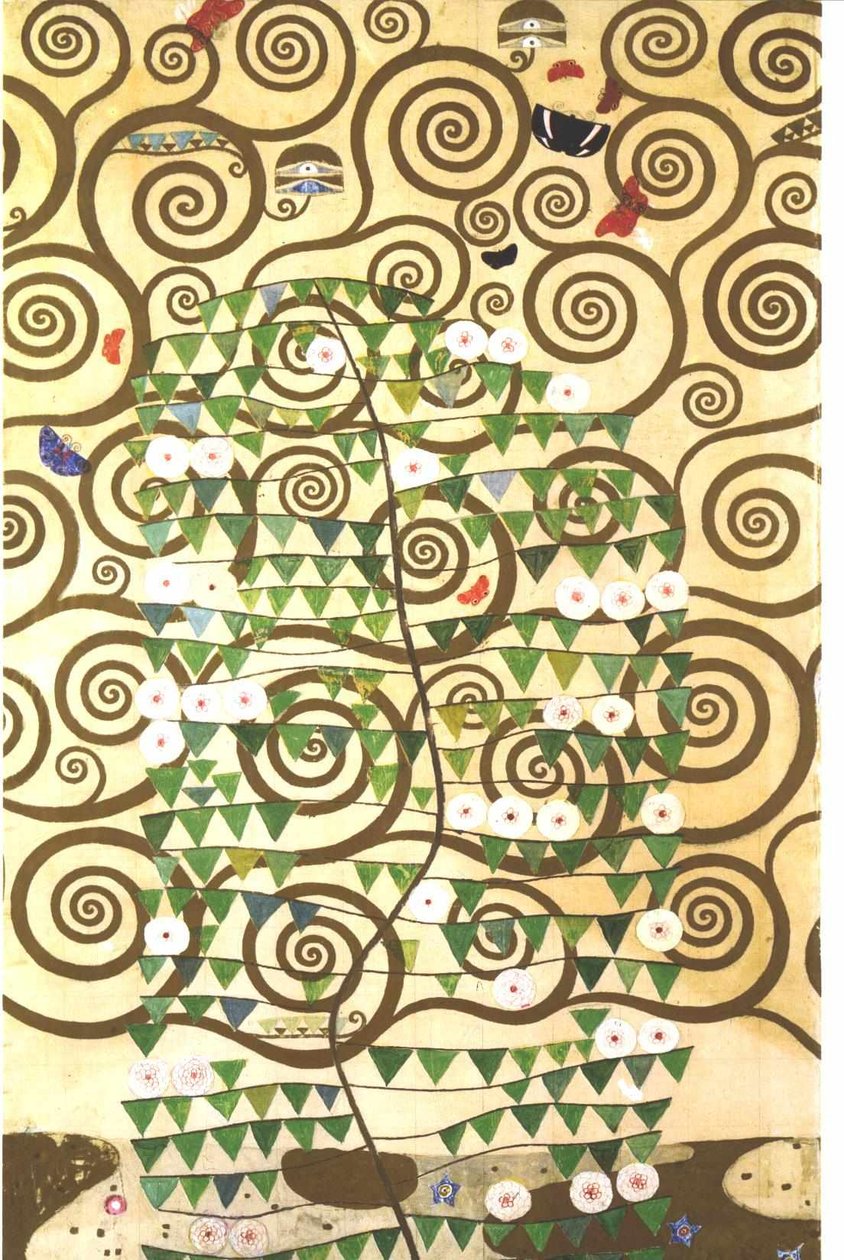 Stoclet friz için çalışma şablonu by Gustav Klimt