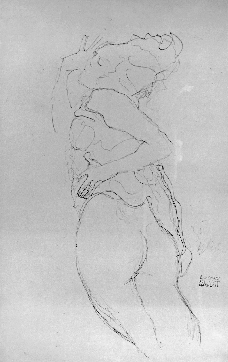 Genç Kadın, 1917 by Gustav Klimt
