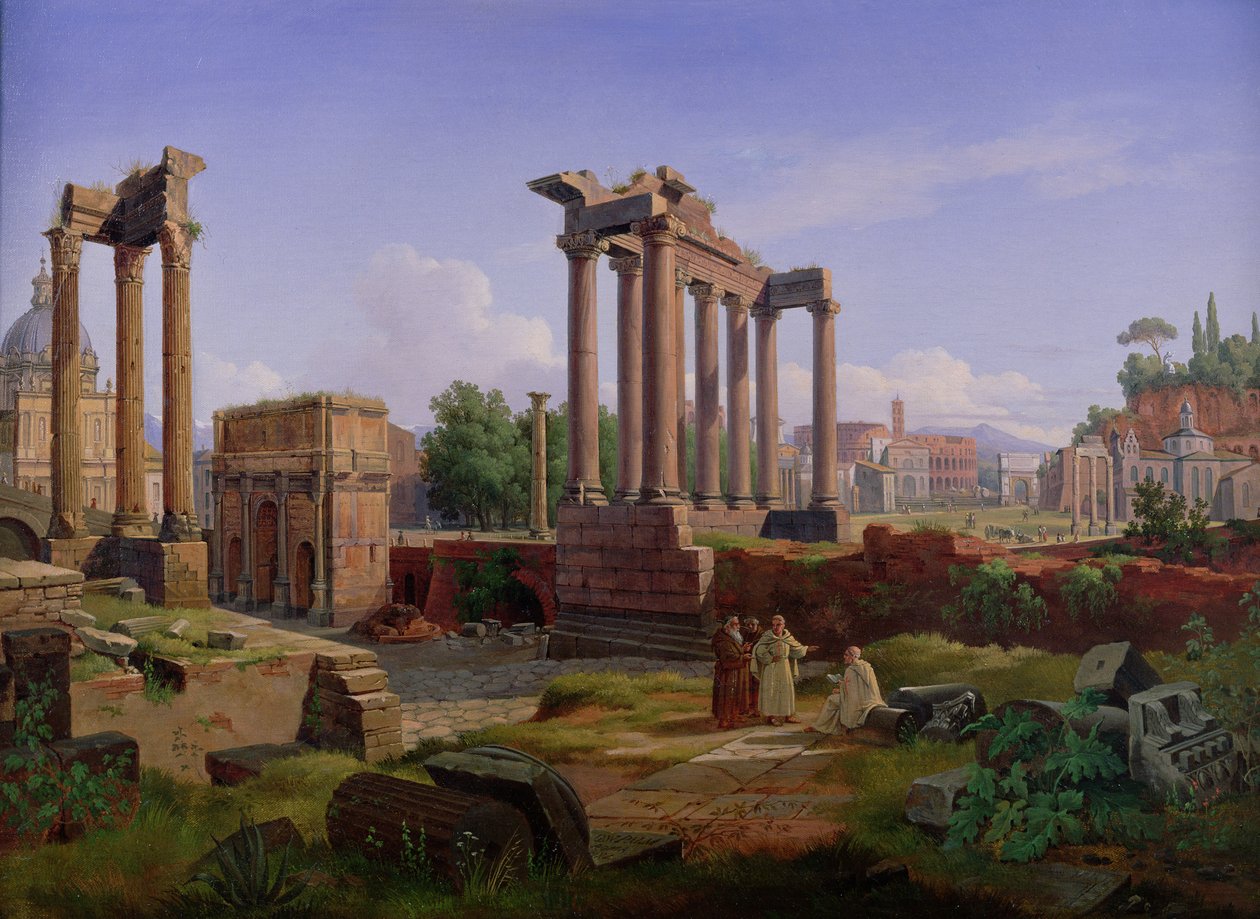The Forum, Rome by Gustaf Wilhelm Palm