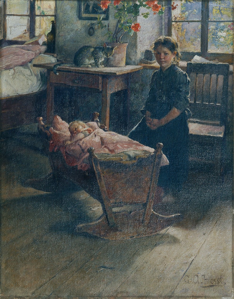 beşikte by Gustav Adolf Hessl