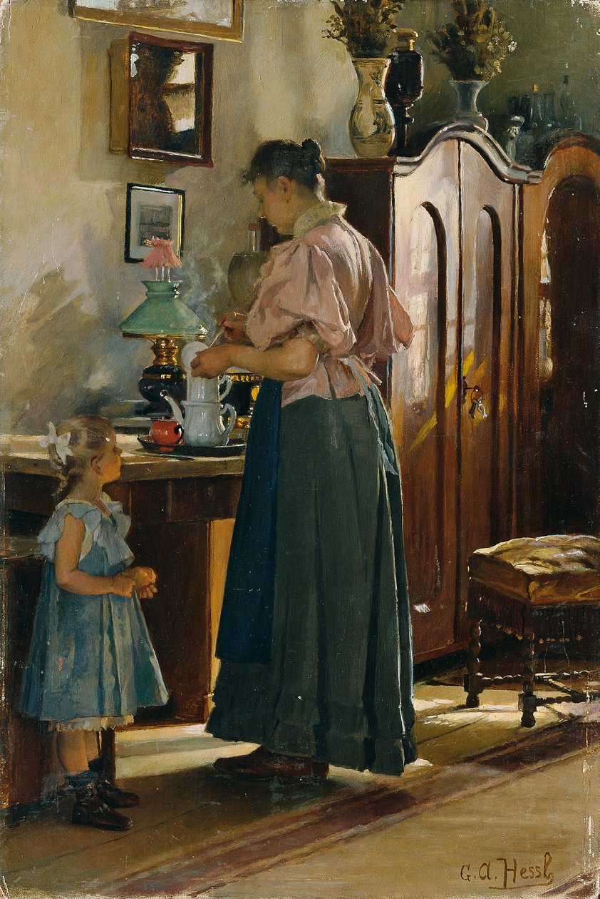 Vesperzeit by Gustav Adolf Hessl