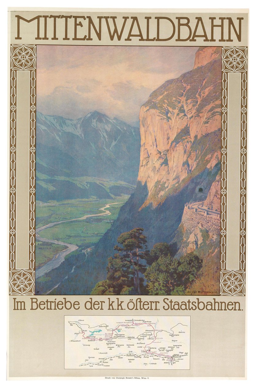 Mittenwald Demiryolu, c. 1912. by Gustav Jahn