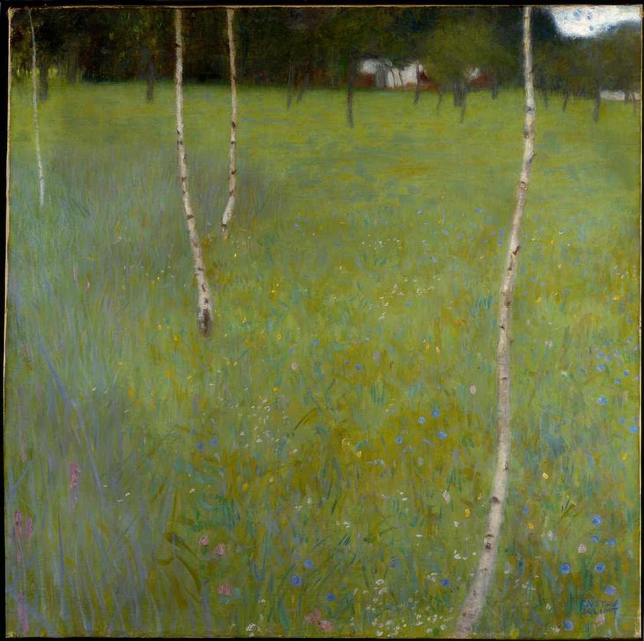 Huşlu Çiftlik Evi (Genç Huşlar) by Gustav Klimt