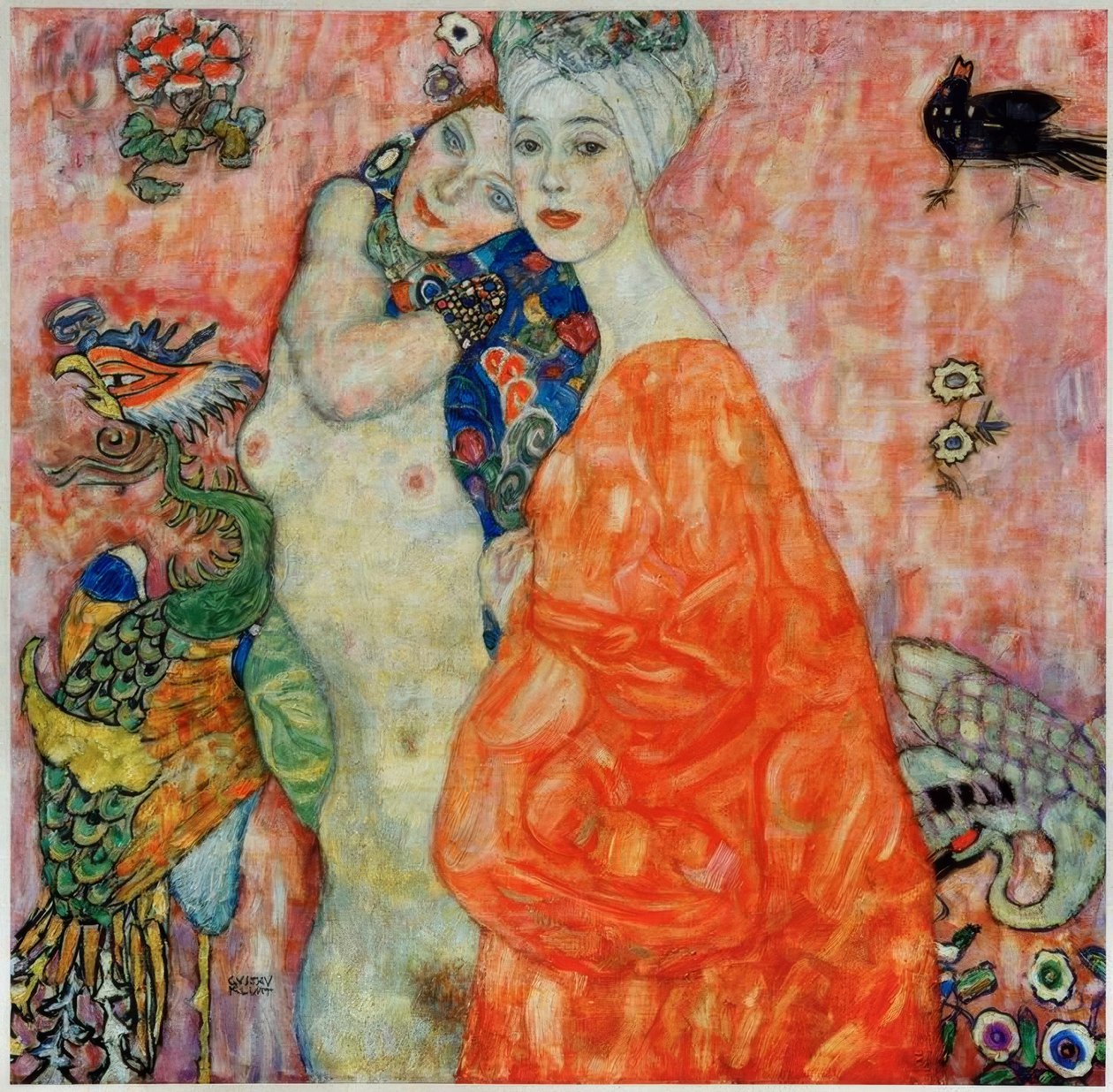 kız arkadaşlar by Gustav Klimt