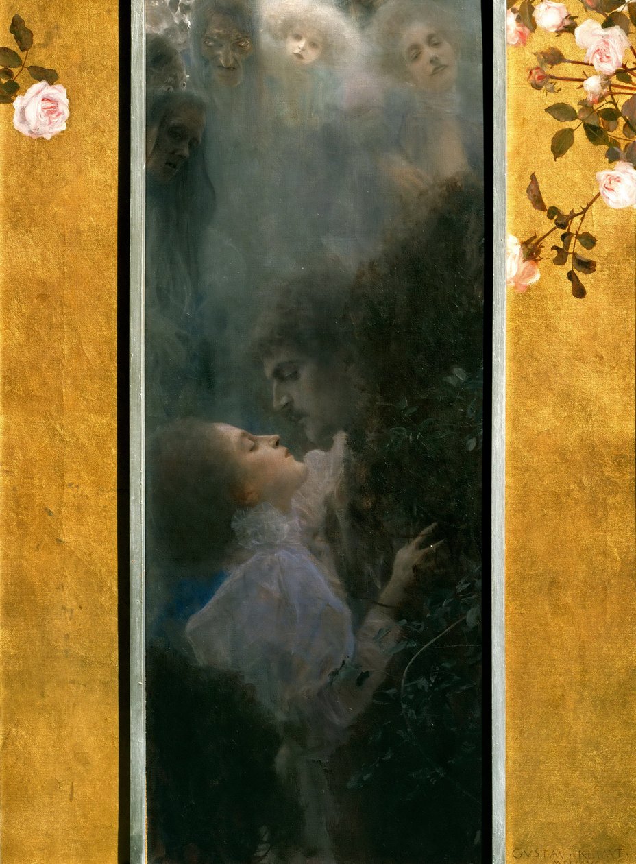 aşk, 1895 by Gustav Klimt