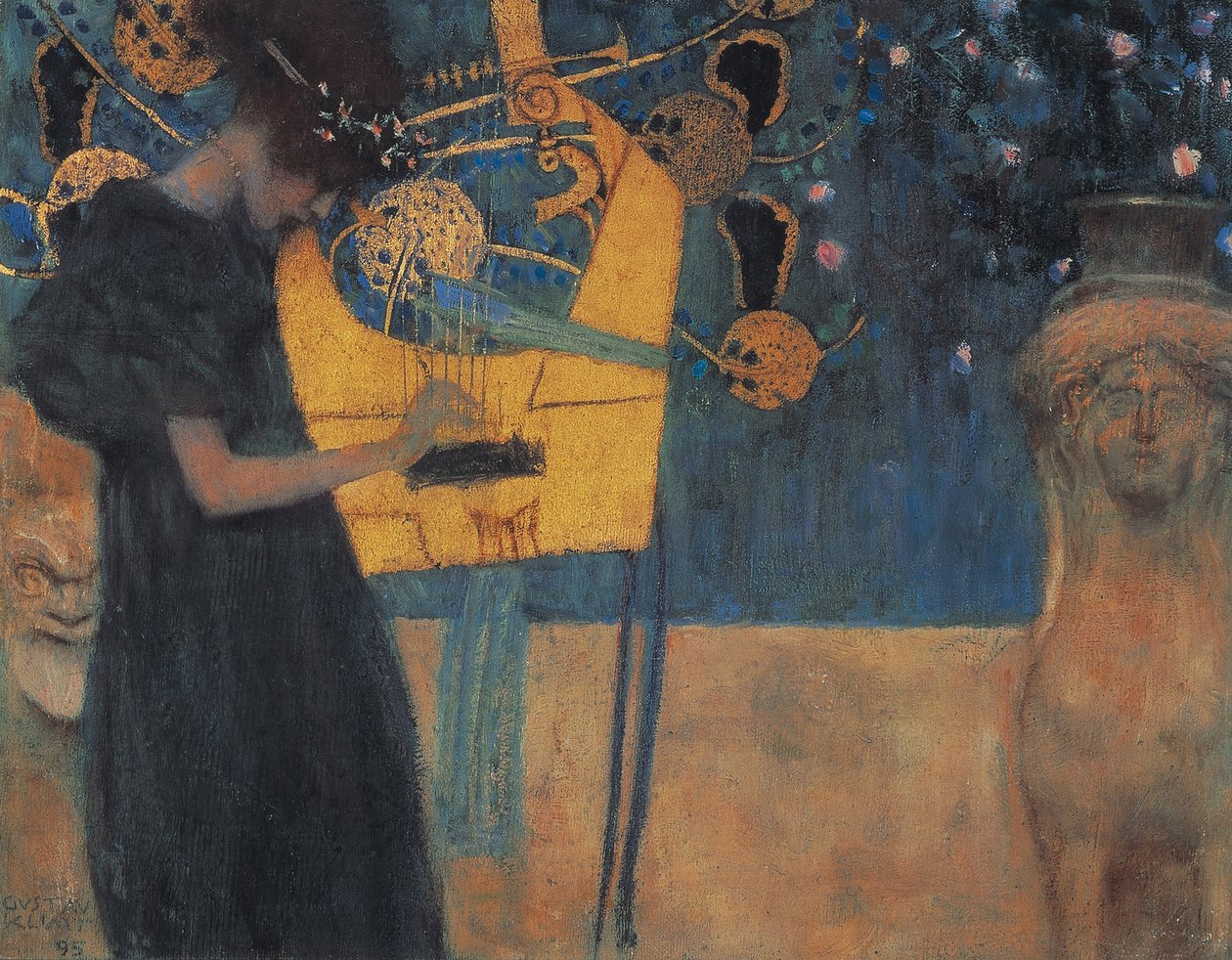 Müzik (Müzik) by Gustav Klimt
