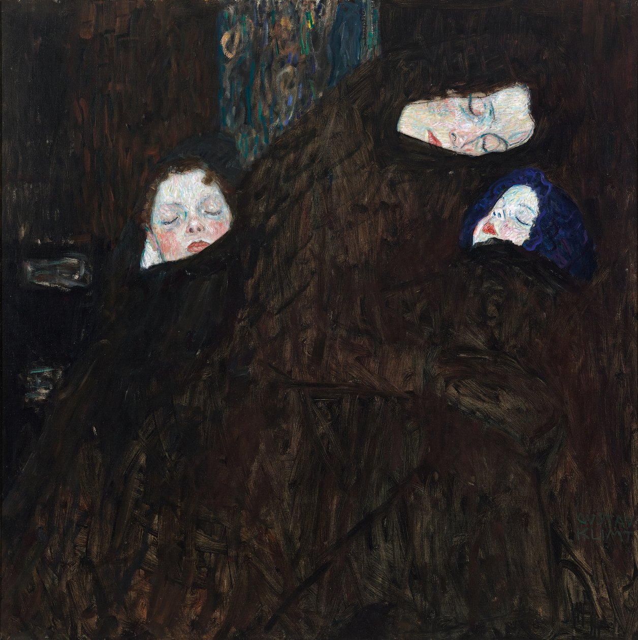 iki çocuklu anne (aile) by Gustav Klimt
