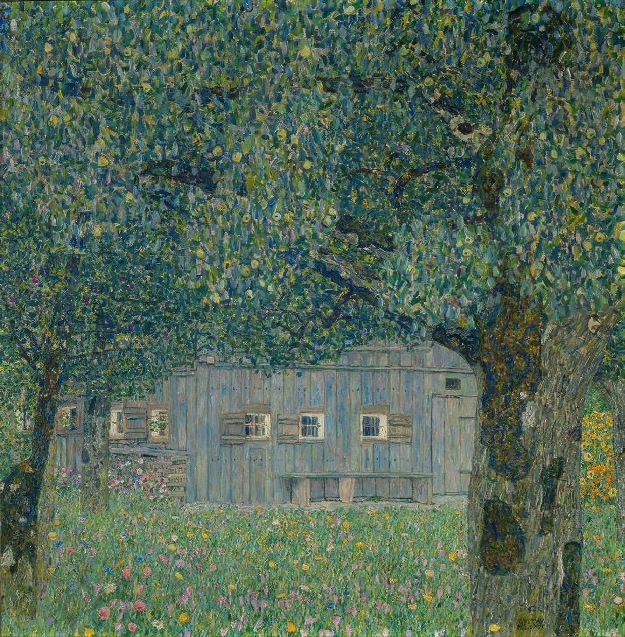 Yukarı Avusturya çiftlik evi by Gustav Klimt