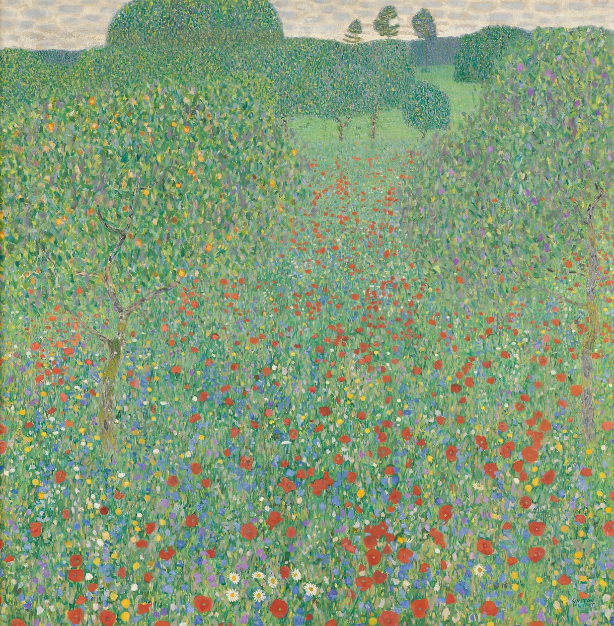 haşhaş tarlası by Gustav Klimt