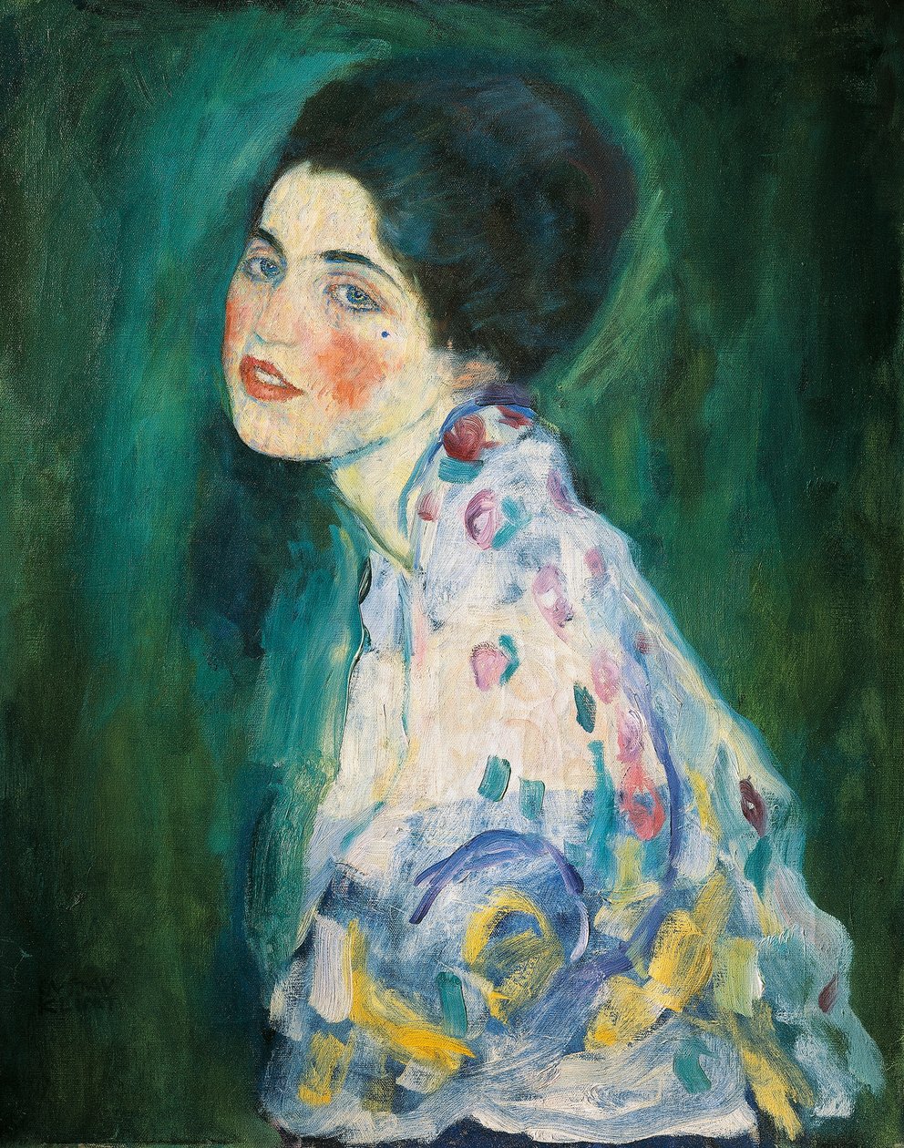 genç bir kadın portresi by Gustav Klimt