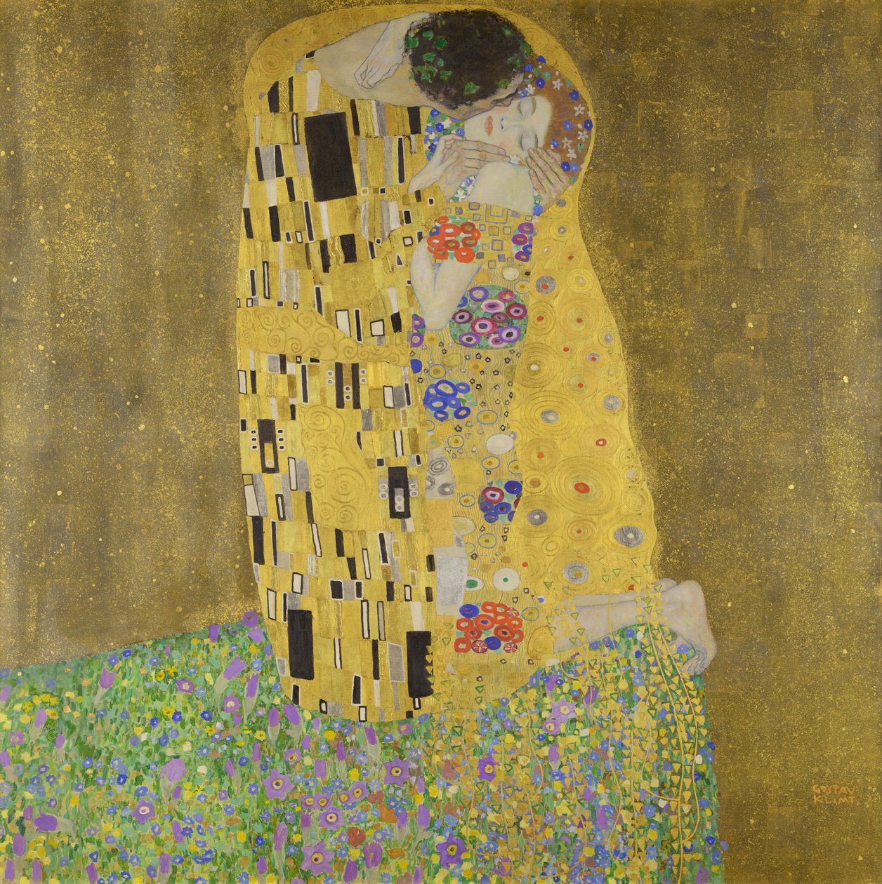 Öpücük, 1907-08 by Gustav Klimt