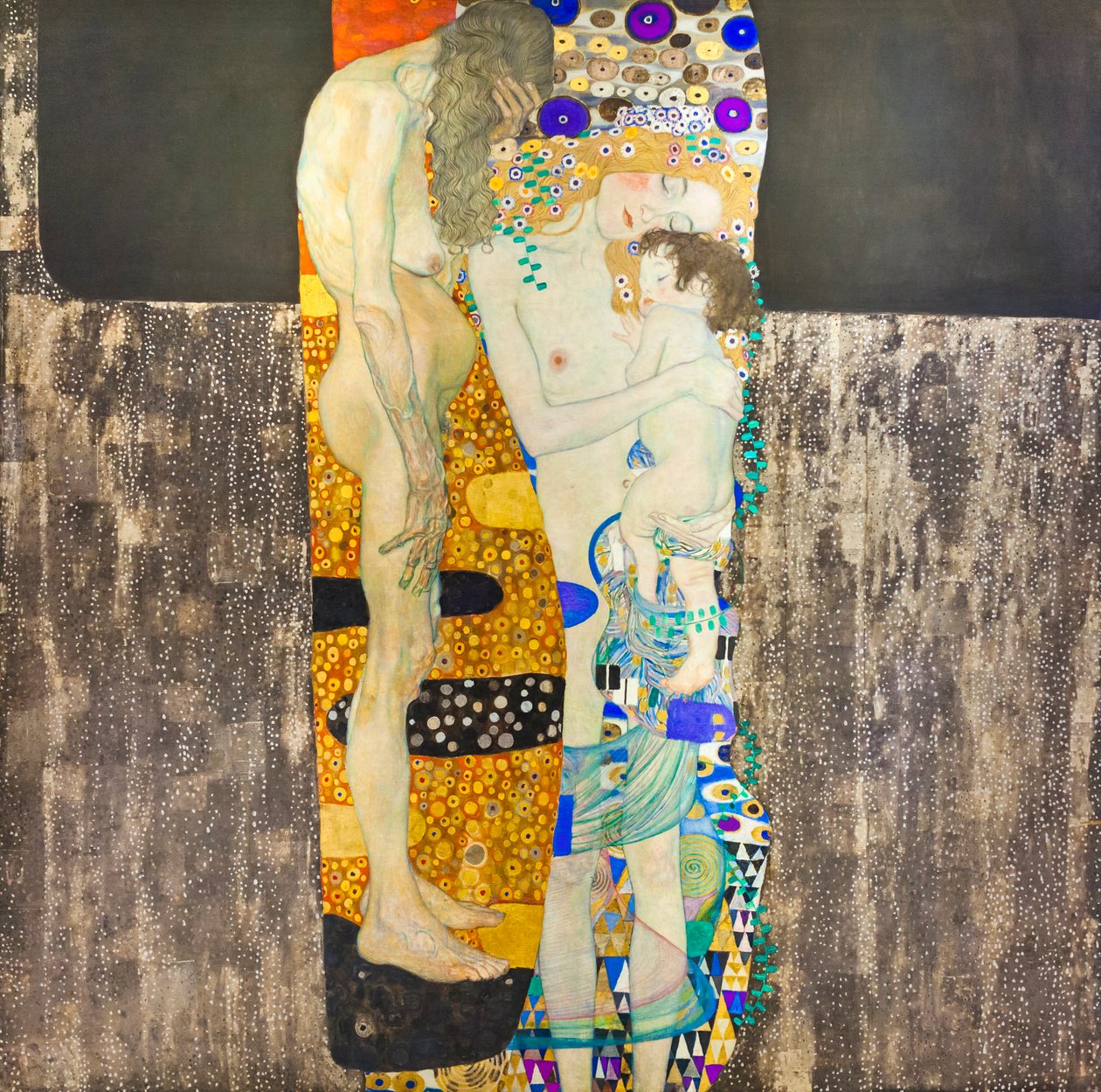 kadının üç yaşı by Gustav Klimt