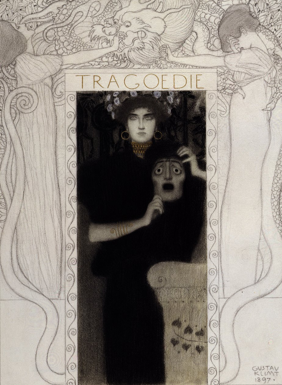 Trajedi, 1897 by Gustav Klimt