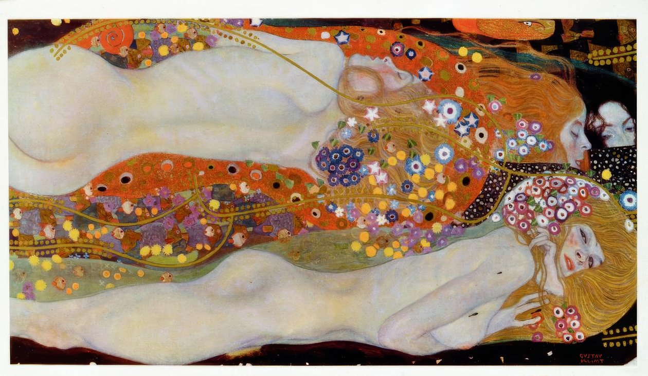 Su yılanları II by Gustav Klimt