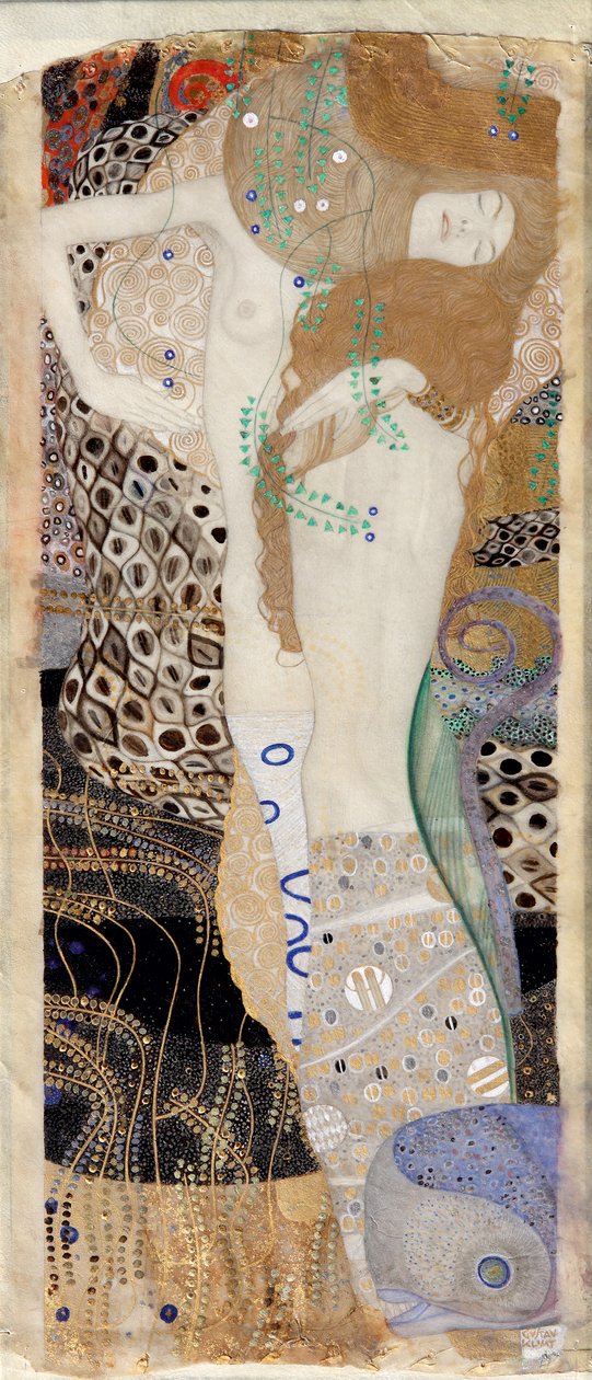 Su Yılanları I by Gustav Klimt