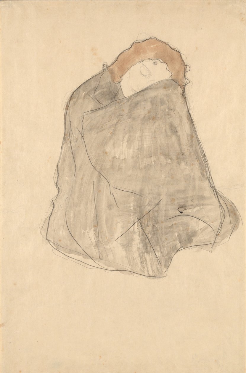 Oturan kadın by Gustav Klimt