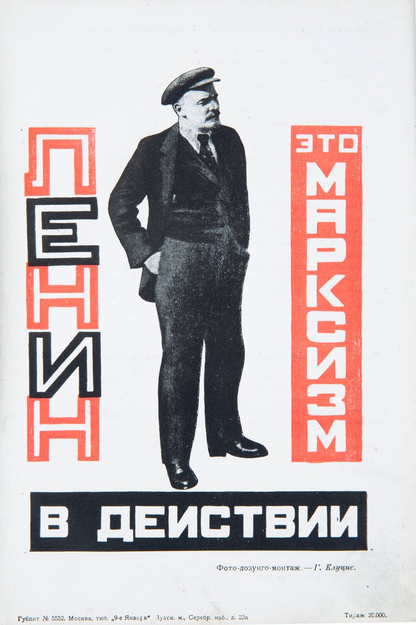 Vladimir Lenin, yaklaşık 1934. by Gustav Klutsis
