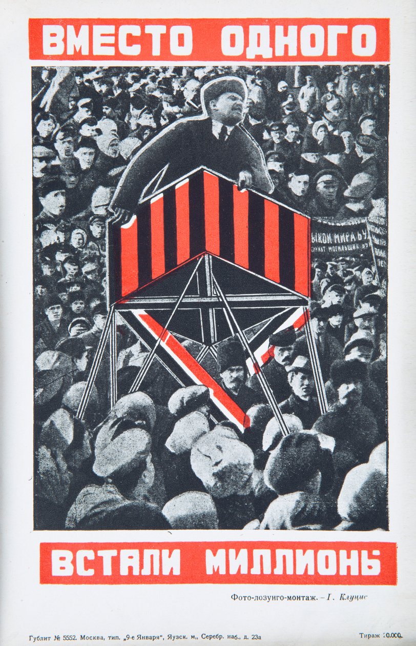 Vladimir Lenin, yaklaşık 1934. by Gustav Klutsis