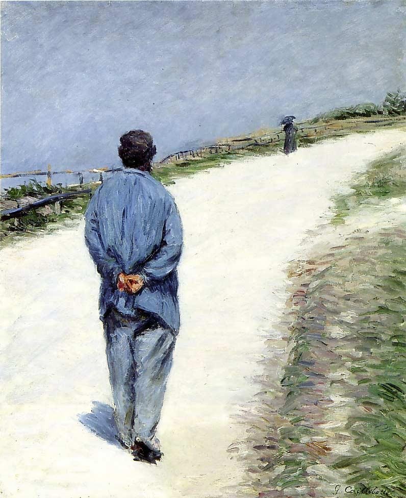 bluz giyen adam by Gustave Caillebotte