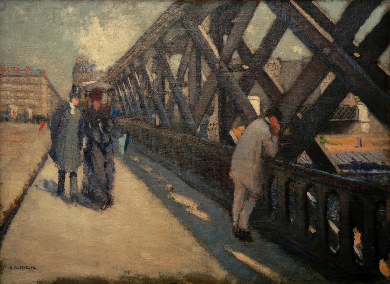 Avrupa Köprüsü, kroki by Gustave Caillebotte