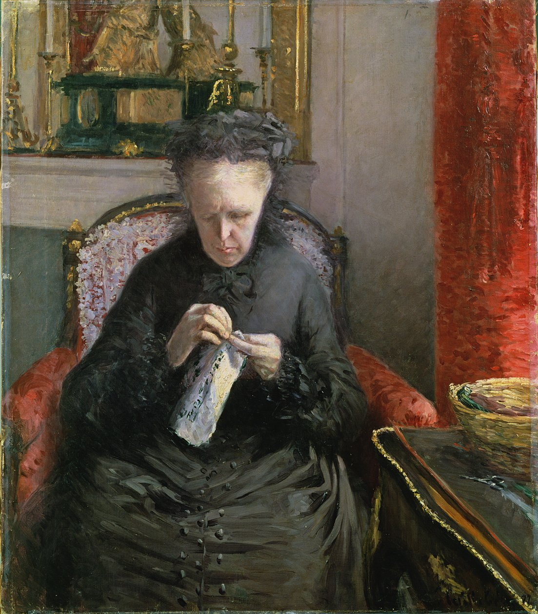 Madam Dövüşçü Caillebotte, 1877 by Gustave Caillebotte