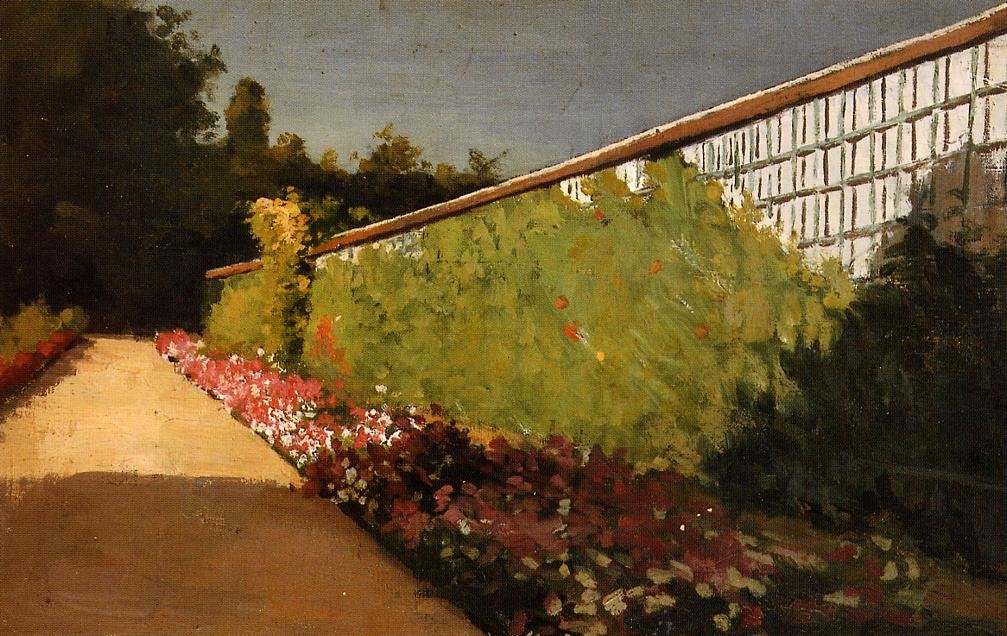 Mutfak Bahçesi Duvarı, Yerres by Gustave Caillebotte