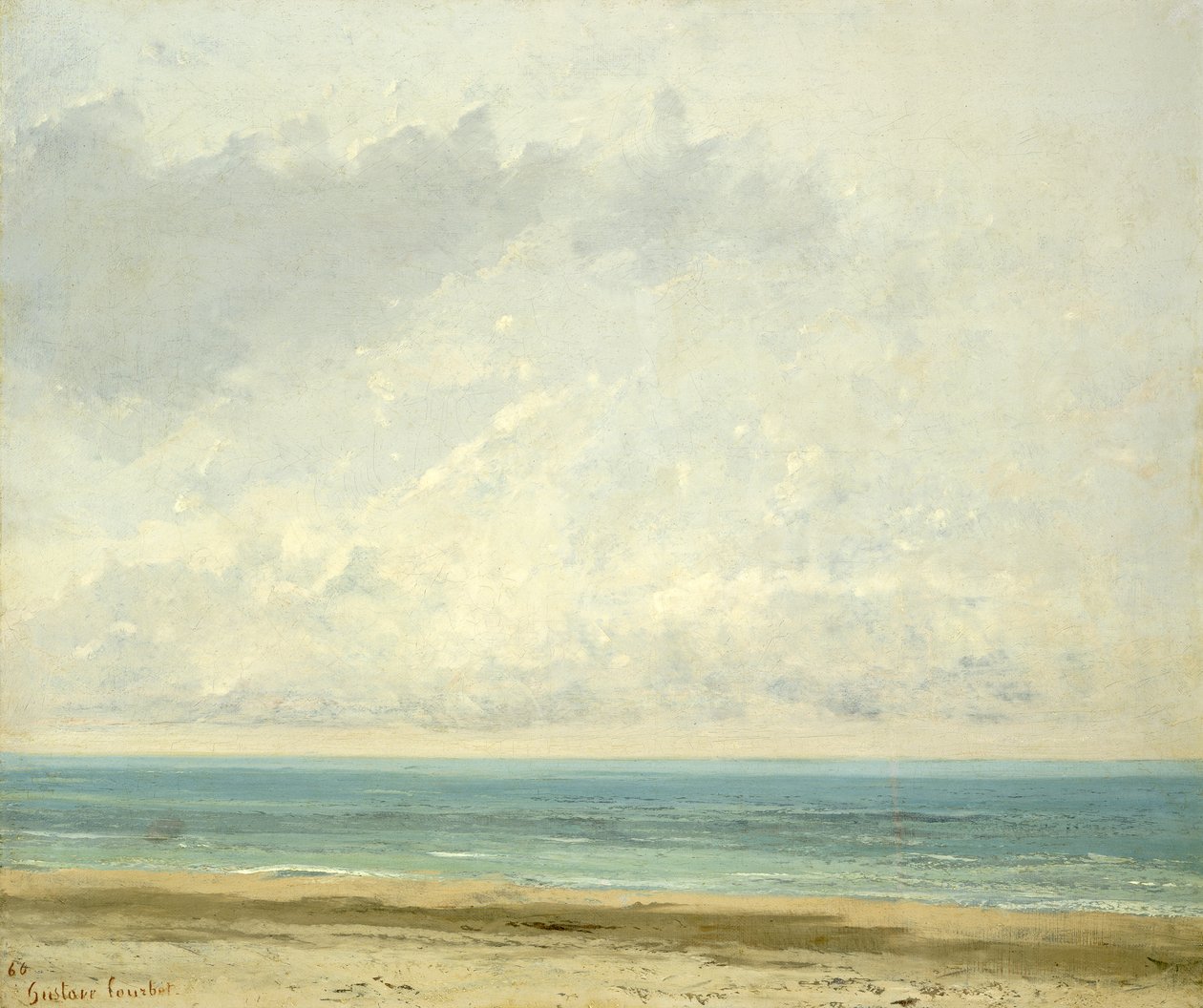 Sakin Deniz, 1866 by Gustave Courbet